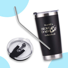 Load image into Gallery viewer, dad tumbler with lid and straw